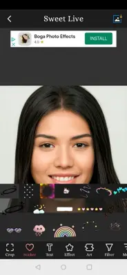 Sweet Live Filter Face Camera android App screenshot 5