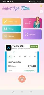 Sweet Live Filter Face Camera android App screenshot 6